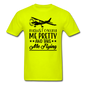 Call Me Pretty - Take Me Flying - Black - Unisex Classic T-Shirt - safety green