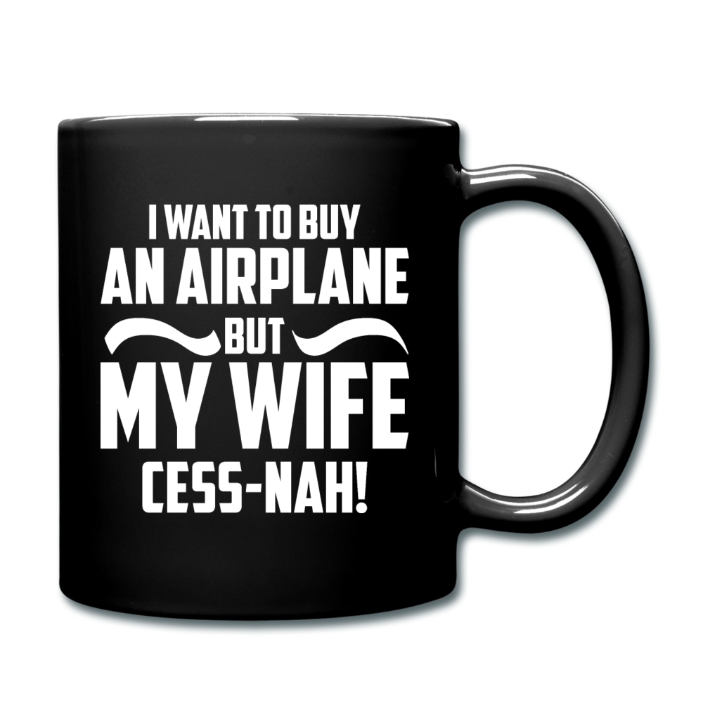 Buy An Airplace - White - Full Color Mug - black