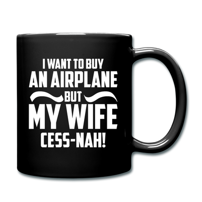 Buy An Airplace - White - Full Color Mug - black