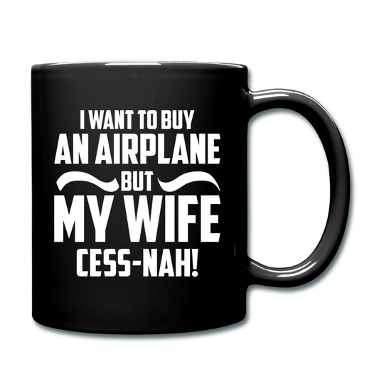 Buy An Airplace - White - Full Color Mug - black