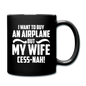 Buy An Airplace - White - Full Color Mug - black