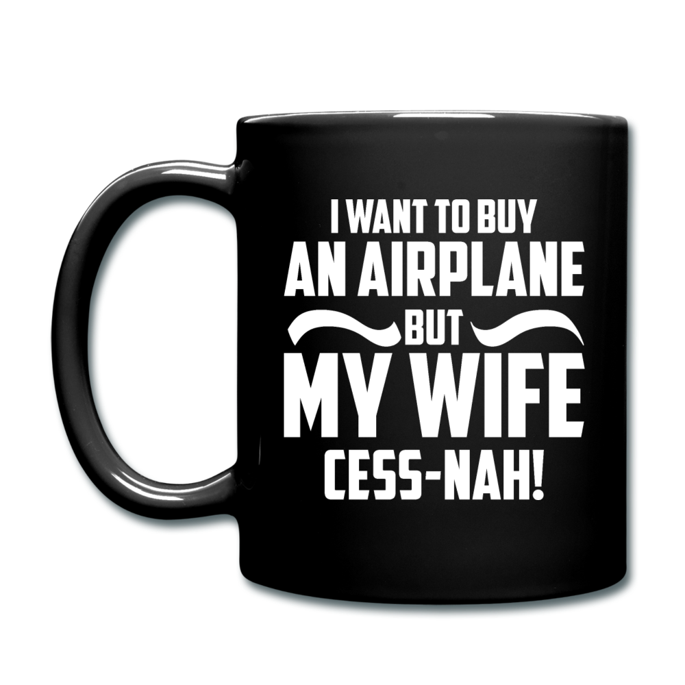 Buy An Airplace - White - Full Color Mug - black