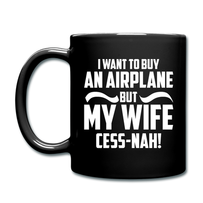 Buy An Airplace - White - Full Color Mug - black