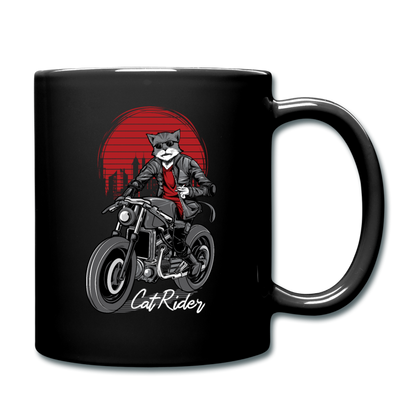 Cat Rider - Full Color Mug - black