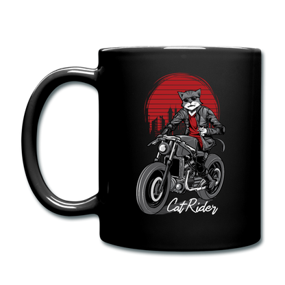 Cat Rider - Full Color Mug - black