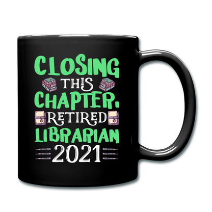 Librarian - Retired 2021 - Full Color Mug - black