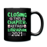 Librarian - Retired 2021 - Full Color Mug - black