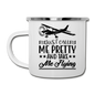 Call Me Pretty - Take Me Flying - Black - Camper Mug - white