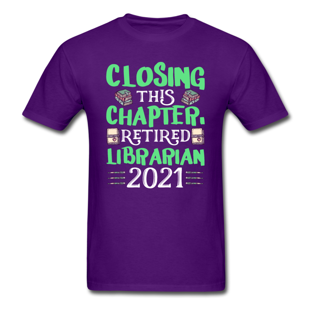 Librarian - Retired 2021 - Unisex Classic T-Shirt - purple