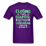Librarian - Retired 2021 - Unisex Classic T-Shirt - purple