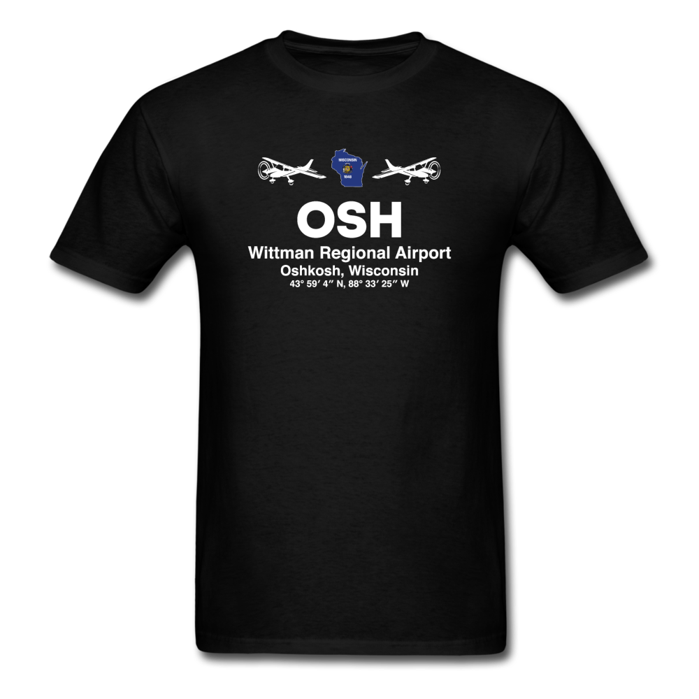 OSH - Wittman Regional - White - Unisex Classic T-Shirt - black