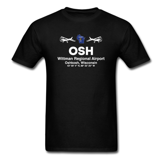 OSH - Wittman Regional - White - Unisex Classic T-Shirt - black