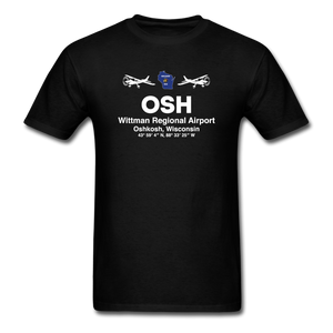 OSH - Wittman Regional - White - Unisex Classic T-Shirt - black