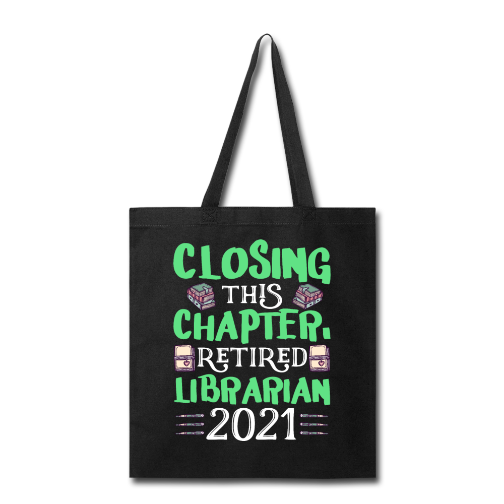 Librarian - Retired 2021 - Tote Bag - black