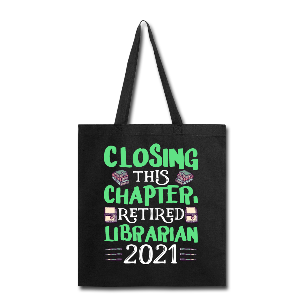 Librarian - Retired 2021 - Tote Bag - black