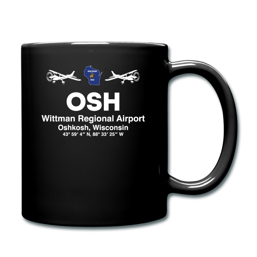 OSH - Wittman Regional - White - Full Color Mug - black