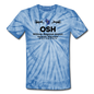 OSH - Wittman Regional - Black - Unisex Tie Dye T-Shirt - spider baby blue