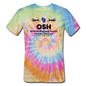 OSH - Wittman Regional - Black - Unisex Tie Dye T-Shirt - rainbow