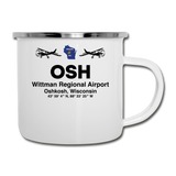OSH - Wittman Regional - Black - Camper Mug - white