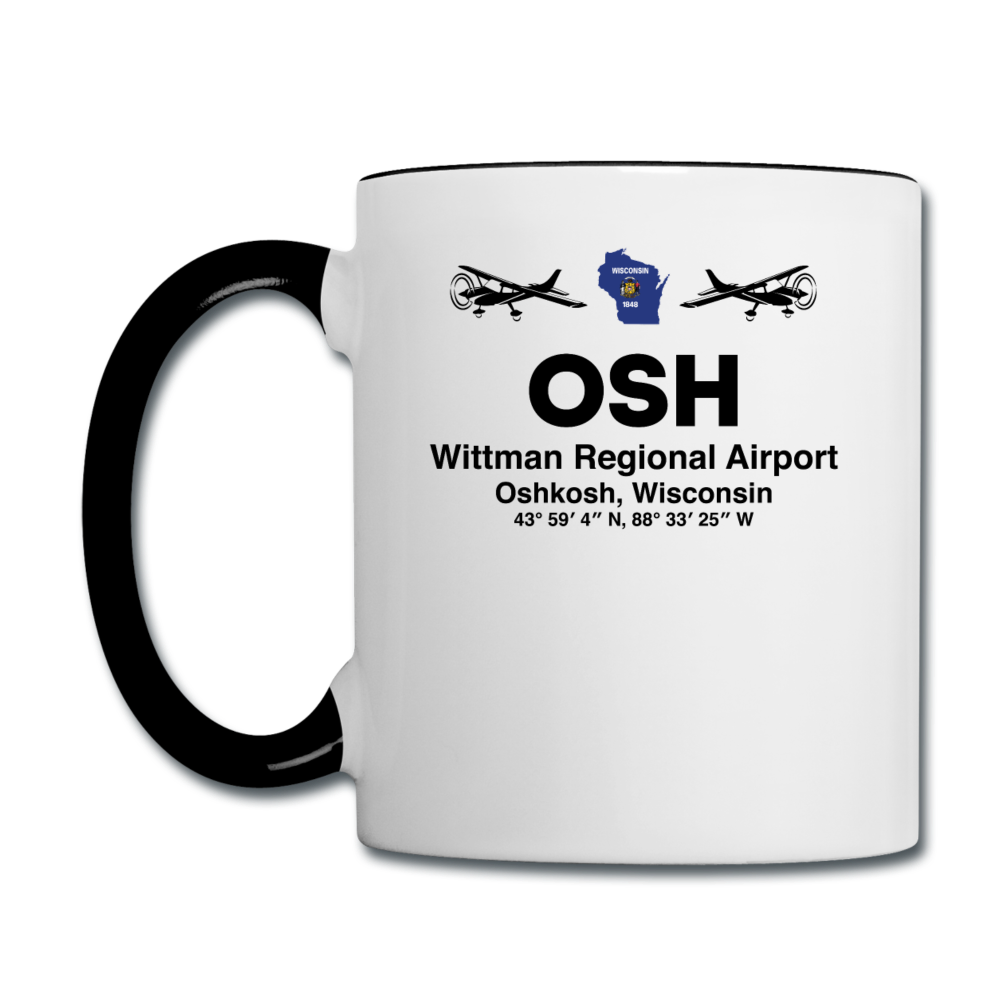 OSH - Wittman Regional - Black - Contrast Coffee Mug - white/black