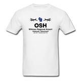 OSH - Wittman Regional - Black - Unisex Classic T-Shirt - white