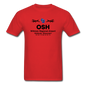 OSH - Wittman Regional - Black - Unisex Classic T-Shirt - red