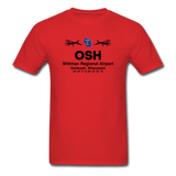 OSH - Wittman Regional - Black - Unisex Classic T-Shirt - red
