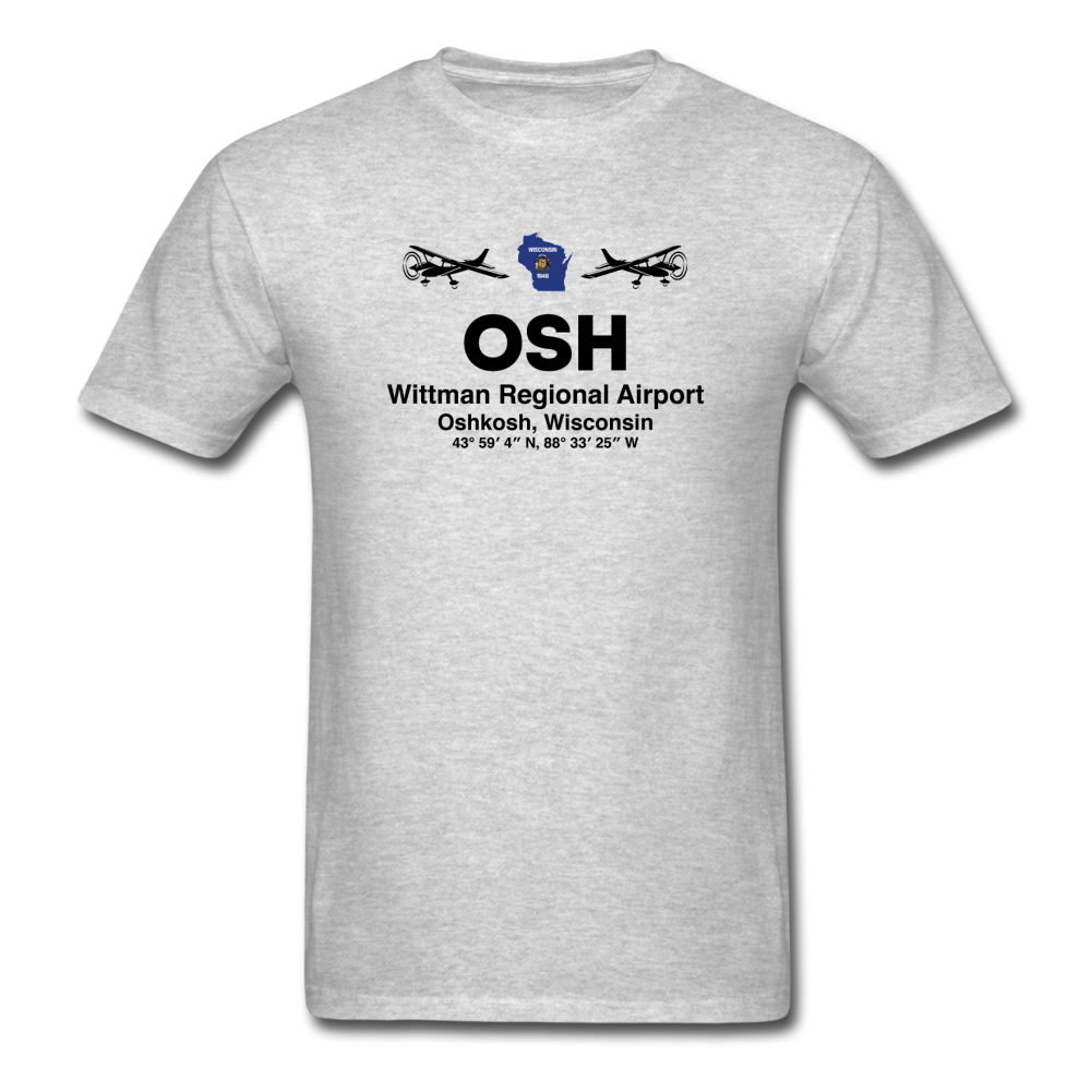 OSH - Wittman Regional - Black - Unisex Classic T-Shirt - heather gray