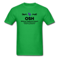 OSH - Wittman Regional - Black - Unisex Classic T-Shirt - bright green