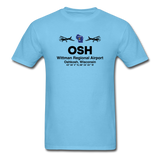 OSH - Wittman Regional - Black - Unisex Classic T-Shirt - aquatic blue