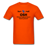 OSH - Wittman Regional - Black - Unisex Classic T-Shirt - orange