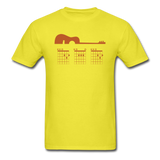 Dad - Guitar With Chords - Unisex Classic T-Shirt - yellow
