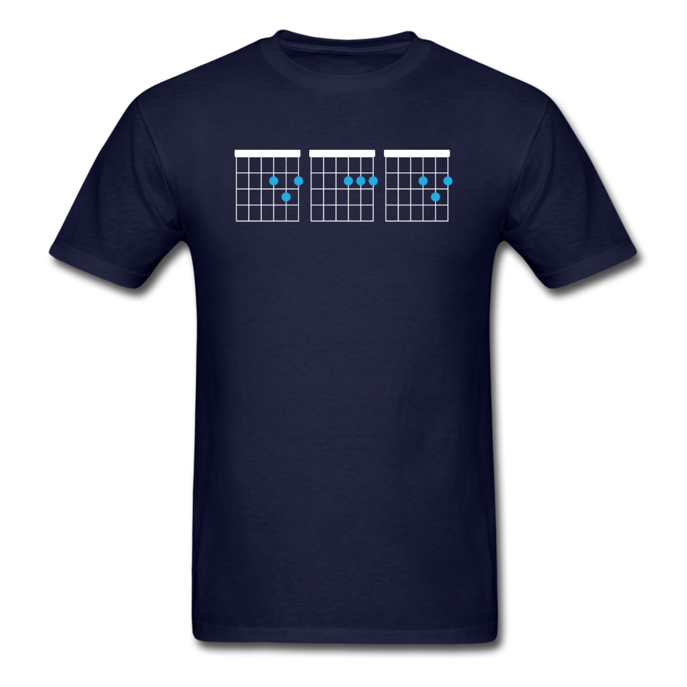 Dad - Guitar Chords - Unisex Classic T-Shirt - navy