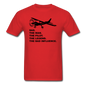 Dad - Man, Pilot, Legend, Bad - Black - Unisex Classic T-Shirt - red