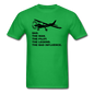 Dad - Man, Pilot, Legend, Bad - Black - Unisex Classic T-Shirt - bright green