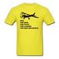 Dad - Man, Pilot, Legend, Bad - Black - Unisex Classic T-Shirt - yellow