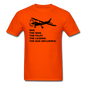 Dad - Man, Pilot, Legend, Bad - Black - Unisex Classic T-Shirt - orange