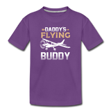 Daddy's Flying Buddy - Kids' Premium T-Shirt - purple