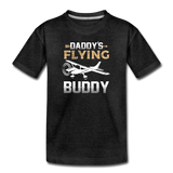 Daddy's Flying Buddy - Kids' Premium T-Shirt - charcoal gray