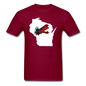 Fly Wisconsin - State - White - Biplane - Unisex Classic T-Shirt - burgundy