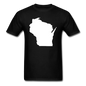 Wisconsin State - White - Unisex Classic T-Shirt - black