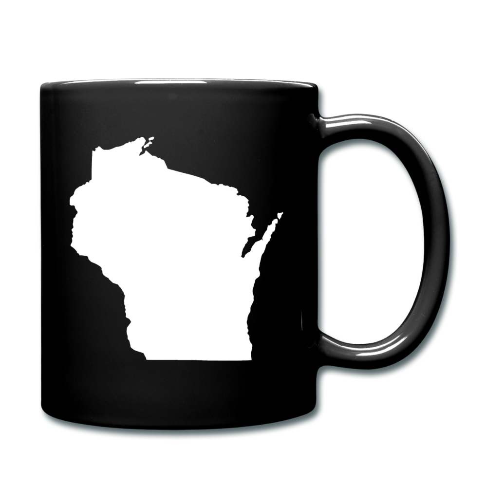 Wisconsin State - White - Full Color Mug - black