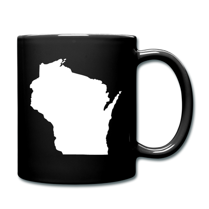 Wisconsin State - White - Full Color Mug - black