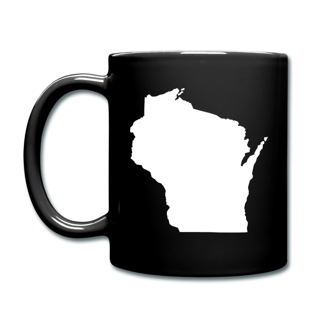 Wisconsin State - White - Full Color Mug - black