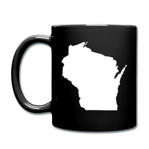 Wisconsin State - White - Full Color Mug - black