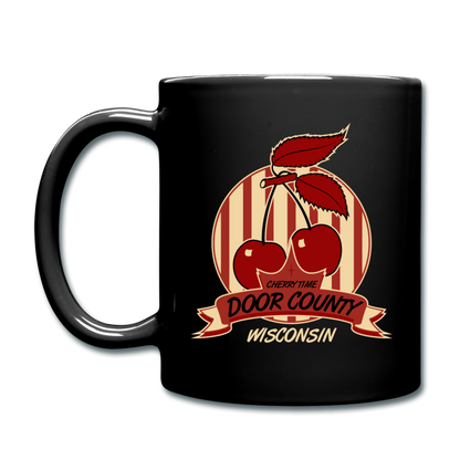 Door County "Cherries" - Full Color Mug - black