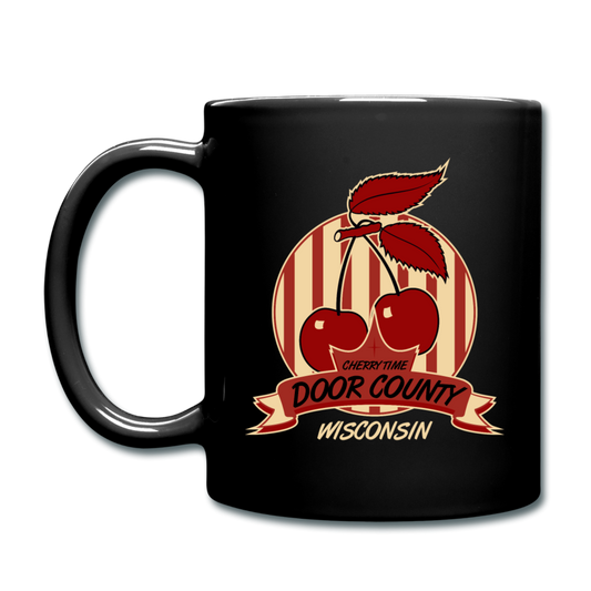 Door County "Cherries" - Full Color Mug - black