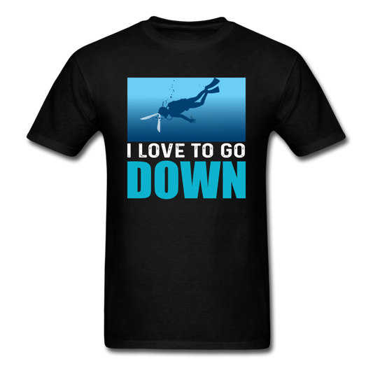 I Love To Go Down - Unisex Classic T-Shirt - black