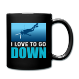 I Love To Go Down - Full Color Mug - black