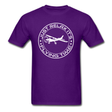 Just Relax - Flying Time - White - Unisex Classic T-Shirt - purple